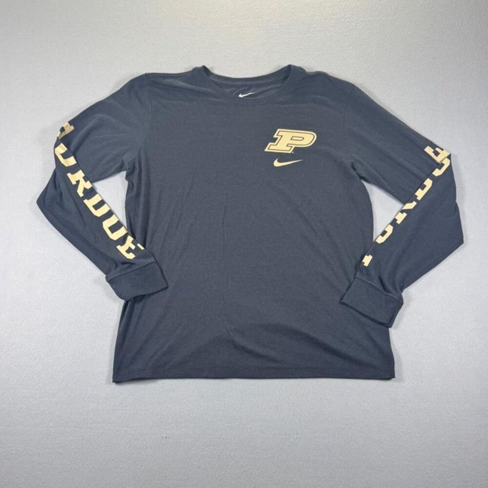 Nike Men's Black and Grey T-shirt
